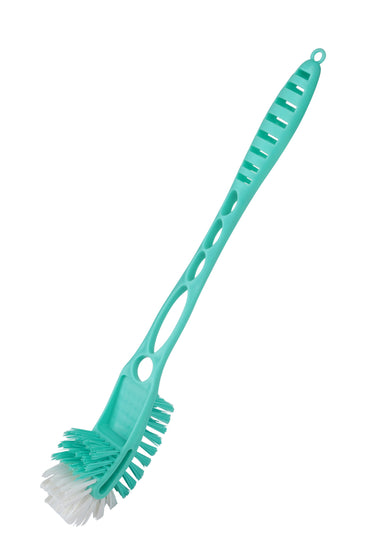 SHAGUN Heavy-Duty Dishwashing & Scrubbing Brush with Long Handle – Multipurpose Kitchen & Bathroom Cleaner