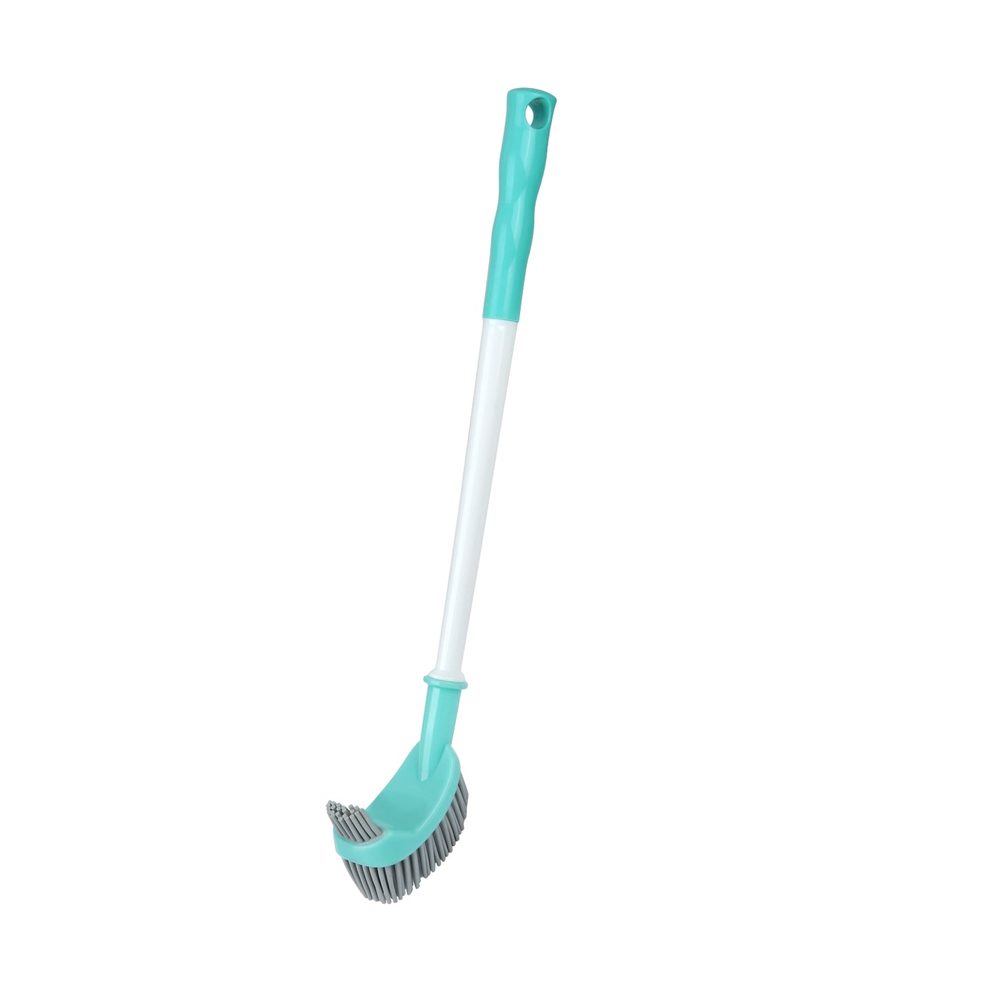 SHAGUN Silicone Toilet Brush with Long Handle | Flexible Bristles for Deep Cleaning | Bathroom & WC Cleaner