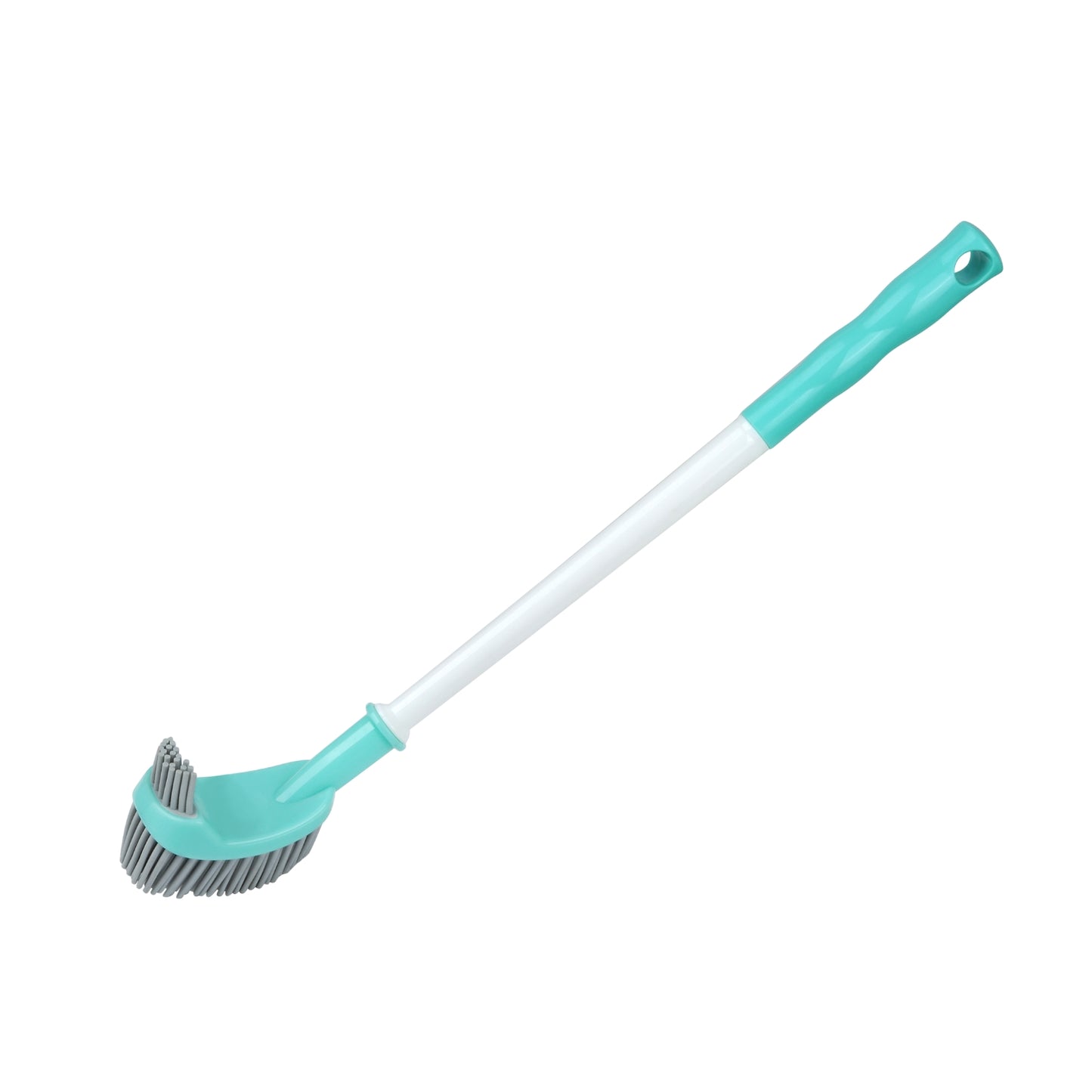SHAGUN Silicone Toilet Brush with Long Handle | Flexible Bristles for Deep Cleaning | Bathroom & WC Cleaner
