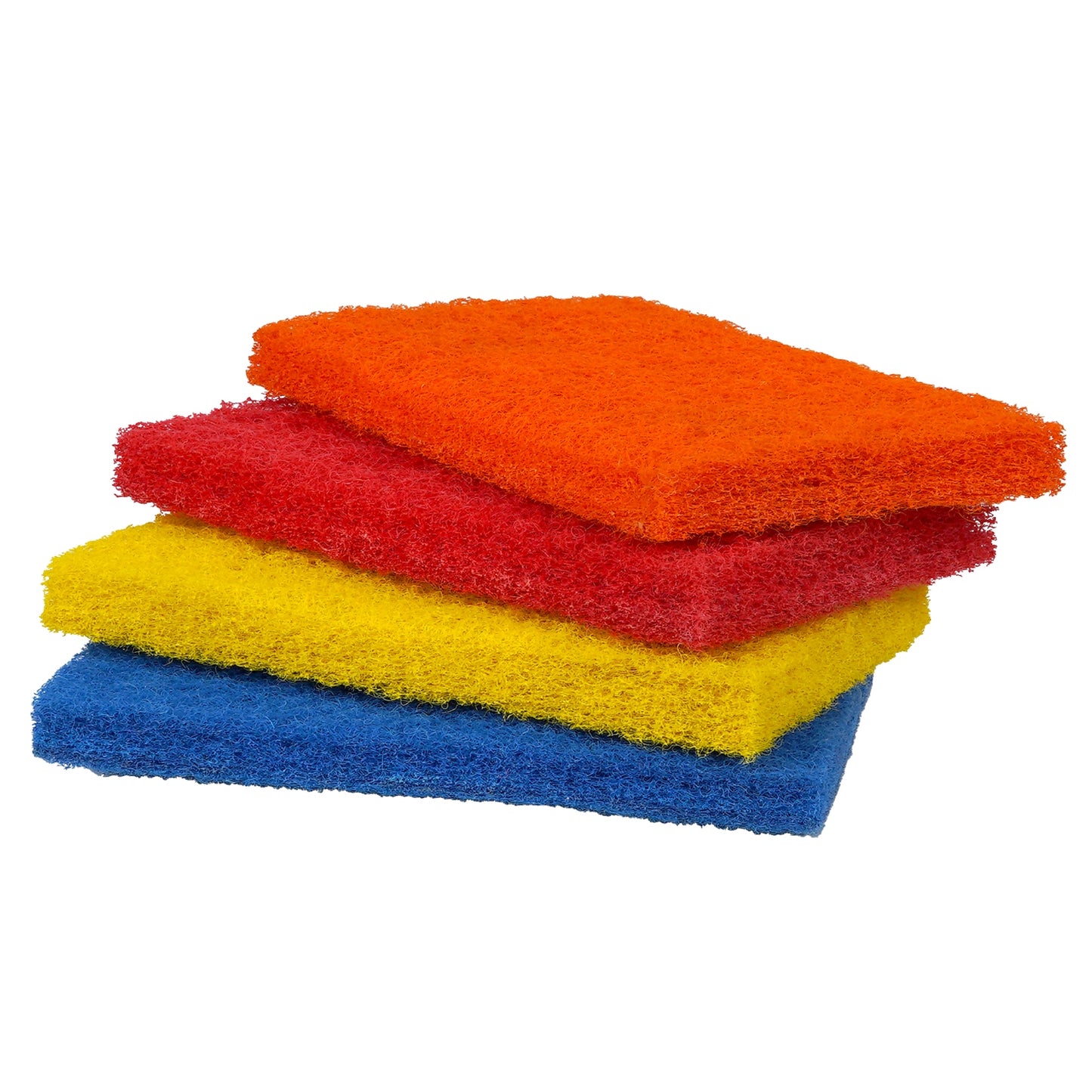 Shagun Color Scrub Pads - 4 Piece Set for Kitchen, Pots, Pans & Household Cleaning (S-14)