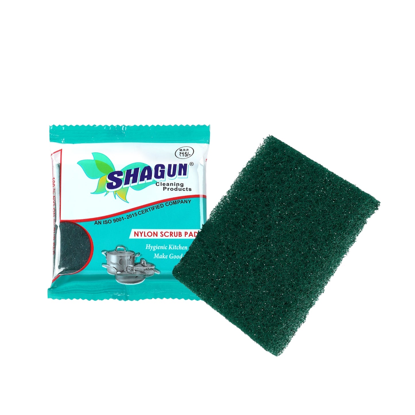 Shagun 100% Nylon Scrub Pad - Pack of 10