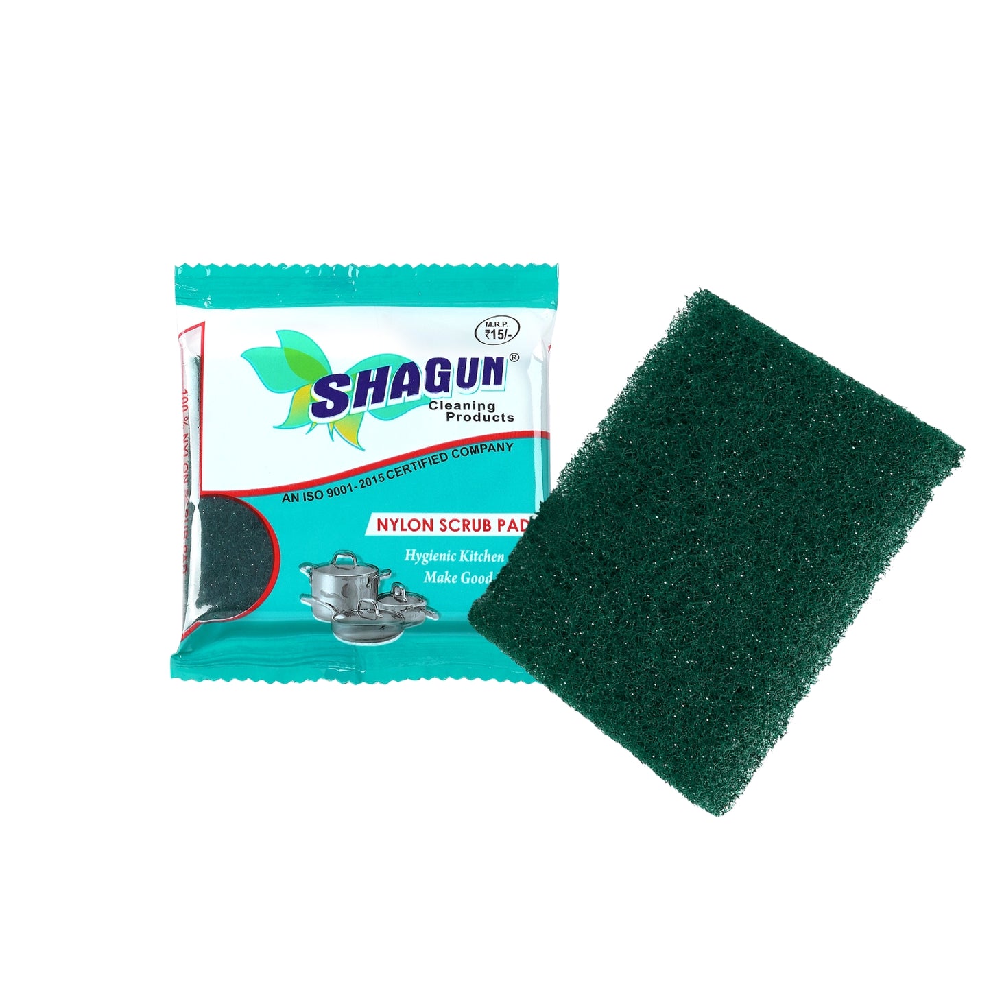 Shagun 100% Nylon Scrub Pad - Pack of 10