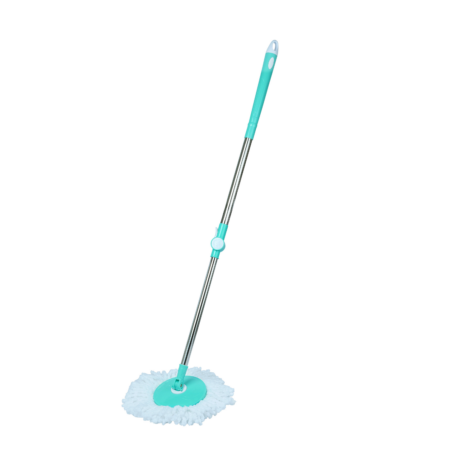 SHAGUN 360° Spin Plastic Mop with Stainless Steel Best for House Cleaning (Blue)