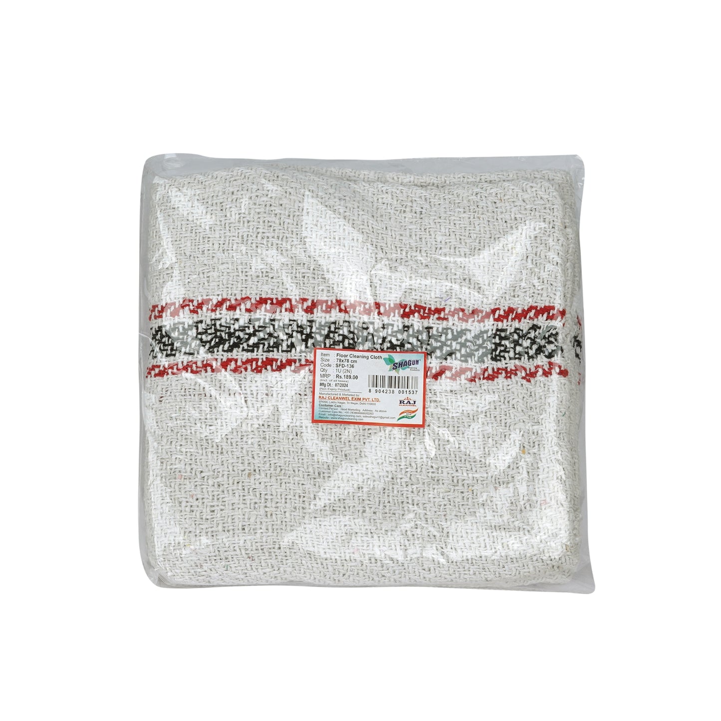 SHAGUN Cotton Floor Pocha (Pack of 2) 29x29 inch | Heavy Duty Thick Cloth for Floor Cleaning | Reusable Mop Cloth