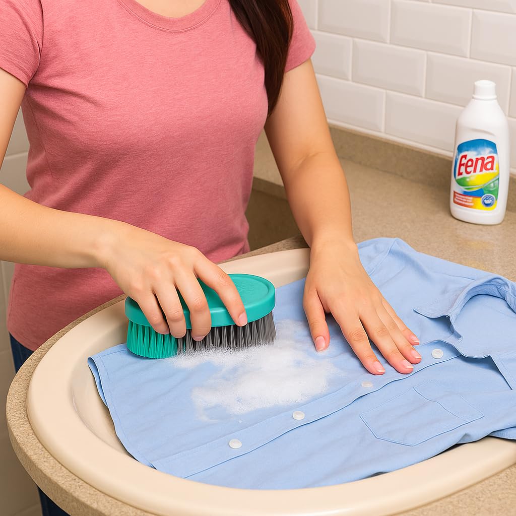 SHAGUN Cloth Brush for Washing | Heavy Duty Handheld Scrubber with Strong Bristles | Multipurpose Cleaning Brush