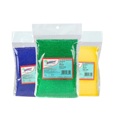 SHAGUN Foam Scrubber (Pack of 12) | Non-Scratch Kitchen Cleaning Pads | Multi-Color Dishwashing Scrub