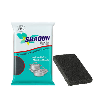Shagun Heavy Duty Scrub Pad | 15x9 cm | Pack of 12 | Nylon, Polyester & Alox | Kitchen Utensil Cleaning Scrubber Pad