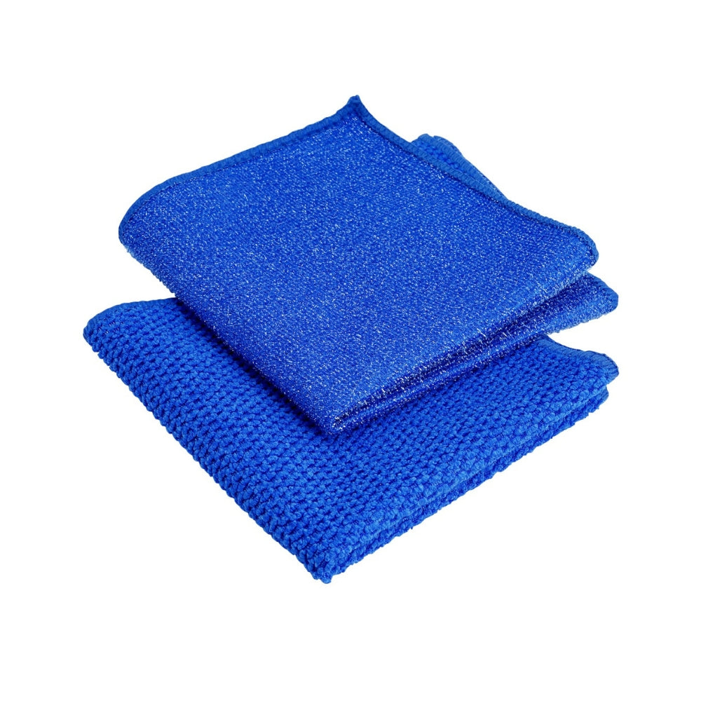 Shagun S-129 Premium Microfiber Cleaning Cloth – Super Absorbent, Lint-Free & Scratch-Free Multipurpose Cleaning Wipe (Pack of 2)