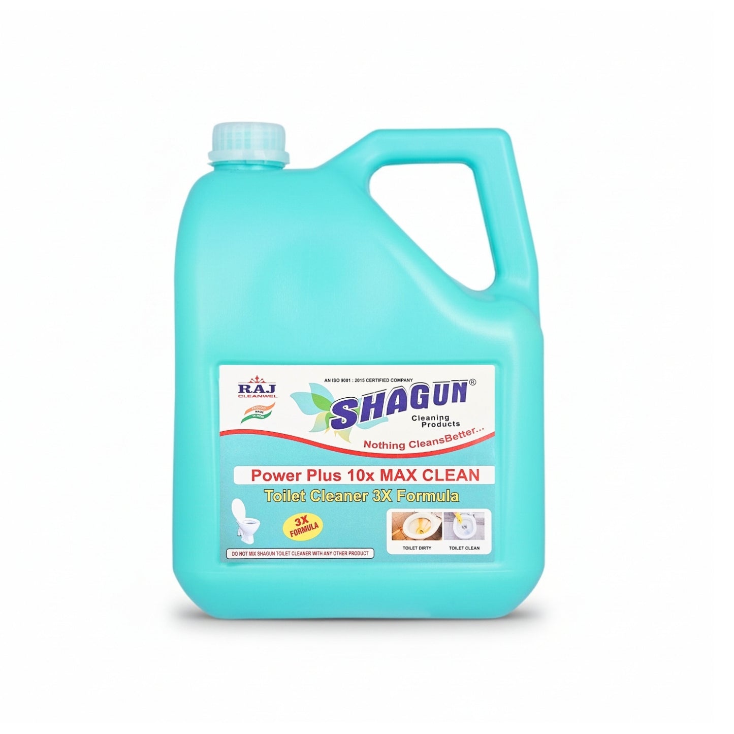 Shagun TC-5000 Power Plus 10x Max Clean Toilet Cleaner (3X Formula) – Heavy Duty Bathroom & WC Cleaner for Deep Cleaning