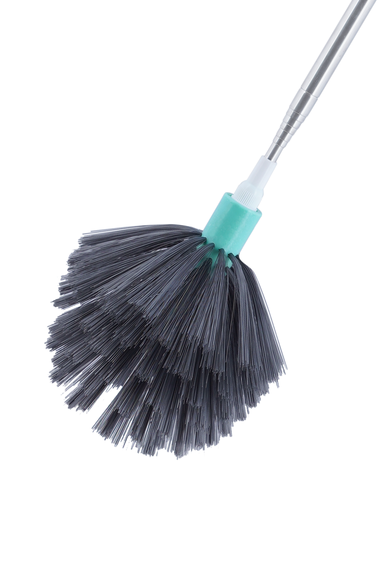 Shagun Round Ceiling & Wall Cleaning Brush with Long Steel Handle – Spider Web & Dust Remover