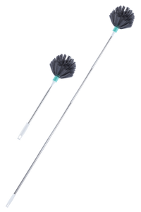 Shagun Round Ceiling & Wall Cleaning Brush with Long Steel Handle – Spider Web & Dust Remover