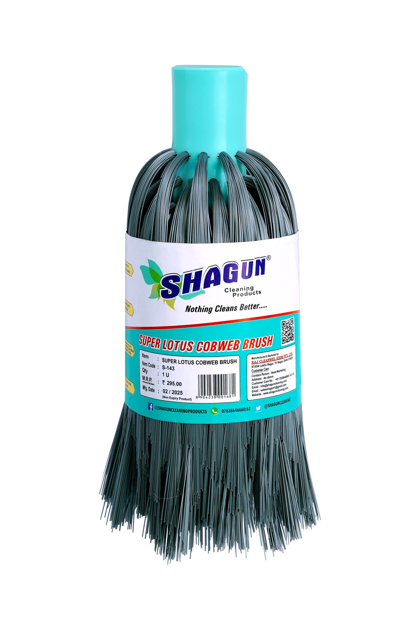Shagun Adjustable Long Handle Cleaning Brush with Locking Clip – Heavy Duty Multipurpose Use