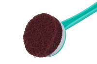 SHAGUN Long Handle Scrub Pad | Multipurpose Cleaning Brush with Nylon Scrubber | Bathroom, Kitchen & Floor Cleaner