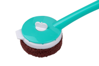 SHAGUN Long Handle Scrub Pad | Multipurpose Cleaning Brush with Nylon Scrubber | Bathroom, Kitchen & Floor Cleaner