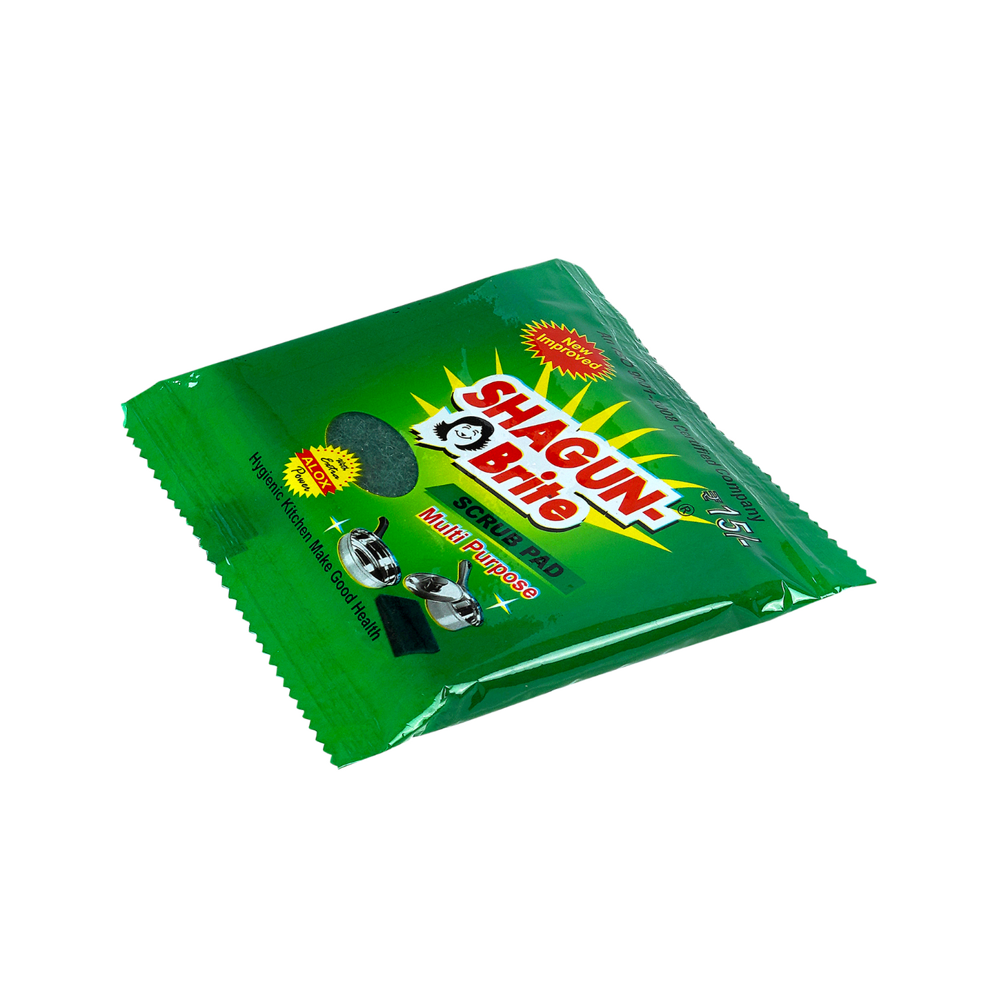 Shagun Brite Multi-Purpose Scrub Pad with Super ALOX – Heavy Duty Kitchen Cleaning (Pack of 6, ₹15 Each)
