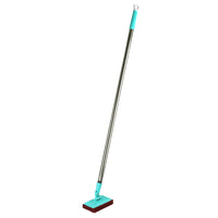 SHAGUN 36 Inch Floor Scrubber Mop Heavy Duty Long Handle with 3x4 Nylon Scrubber & Rust-Proof PVC-Coated Handle for Tiles, Marble, and Bathroom Cleaning