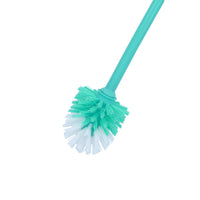 SHAGUN Toilet Brush with Stand, Turquoise, Durable Bathroom Cleaning Brush