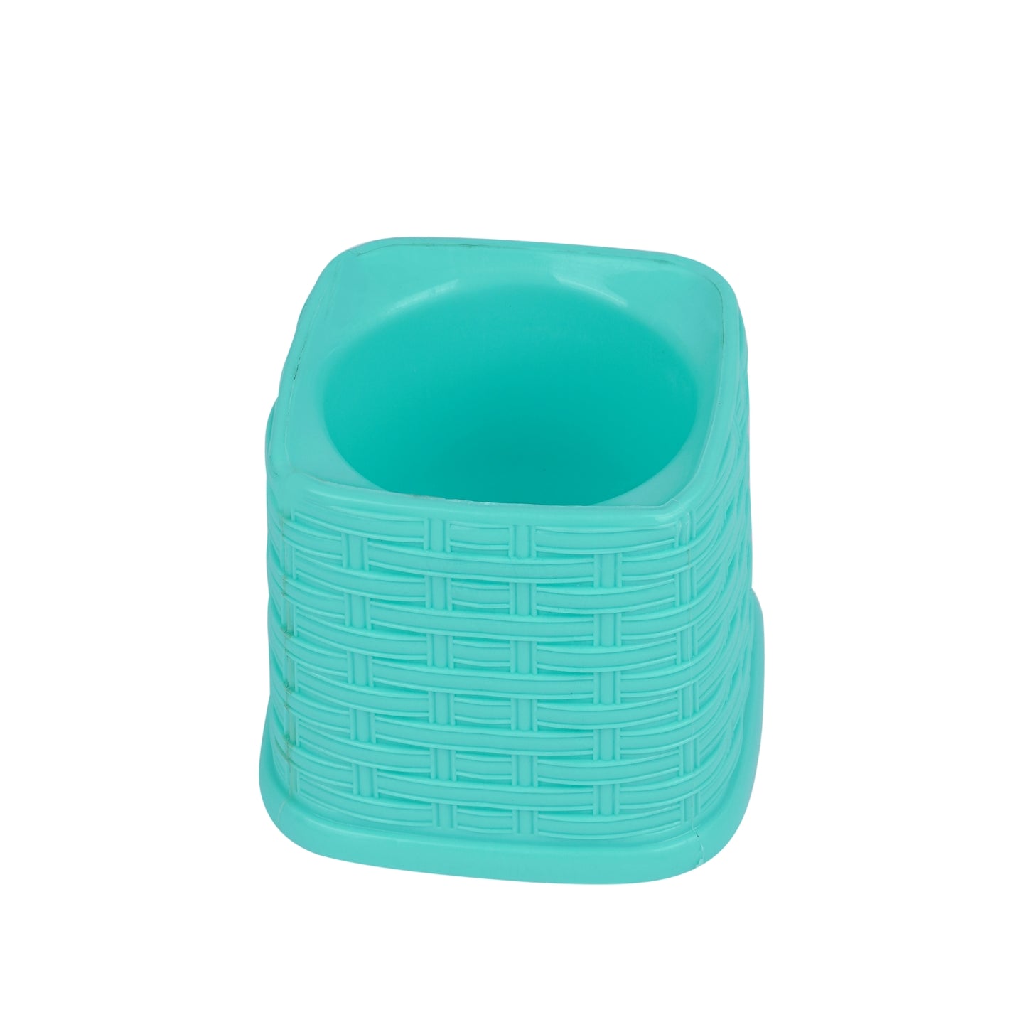 SHAGUN Toilet Brush with Stand, Turquoise, Durable Bathroom Cleaning Brush