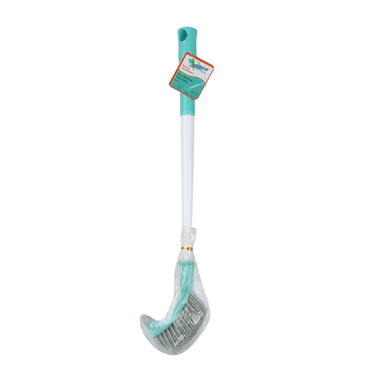 SHAGUN Silicone Toilet Brush with Long Handle | Flexible Bristles for Deep Cleaning | Bathroom & WC Cleaner