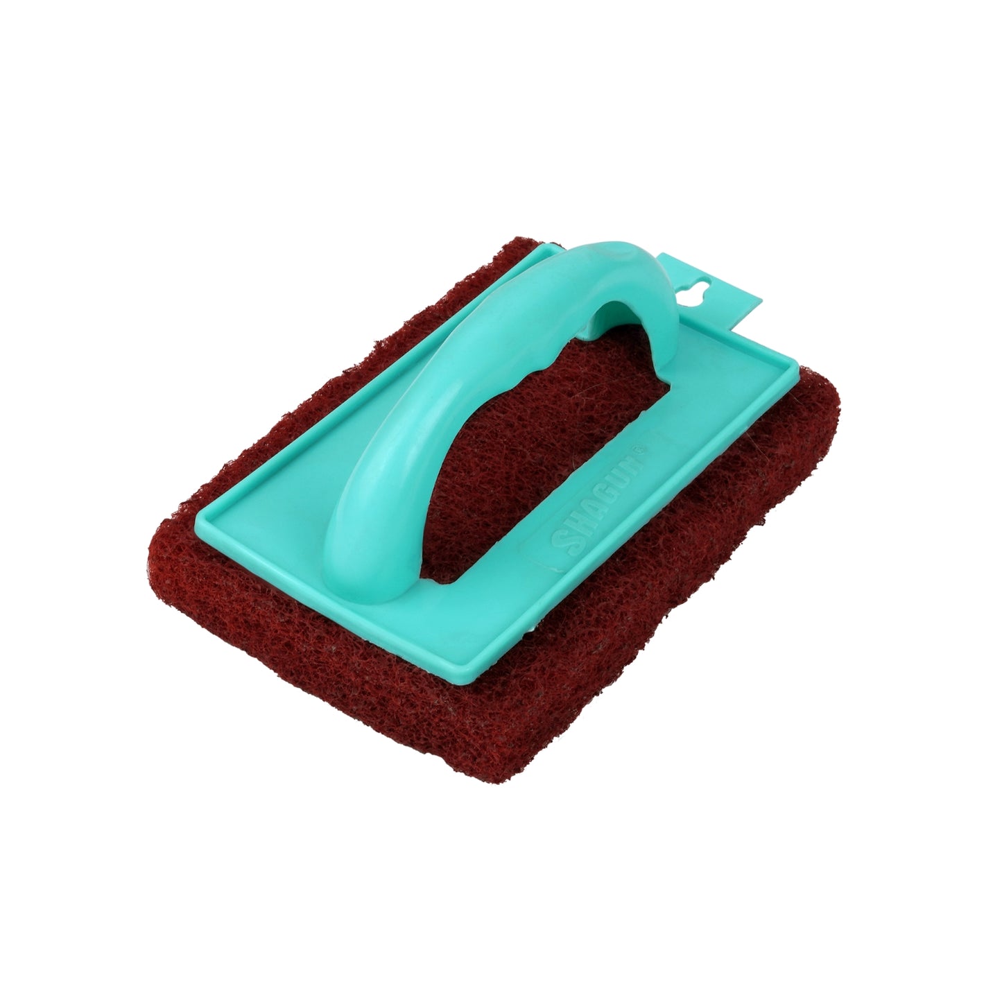 SHAGUN Heavy-Duty Scrub Pad with Handle for Kitchen, Bathroom, Tiles, Floor, and Sink Cleaning – Non-Scratch Scouring Scrubber