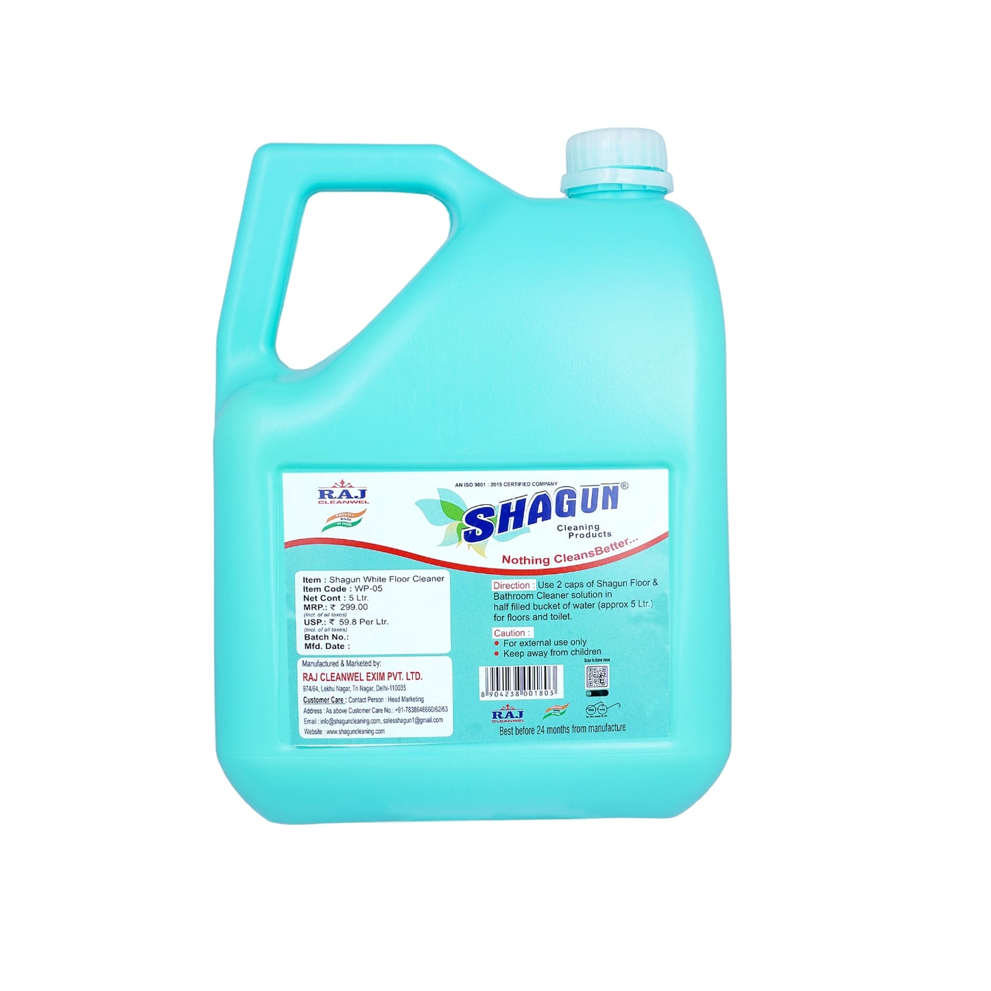 Shagun Floor & Bathroom Cleaner – Multi-Surface Disinfectant (Can Pack)