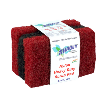 Shagun Nylon Heavy Duty Scrub Pad – Tough & Durable Cleaning Pads (3 Pc Set)