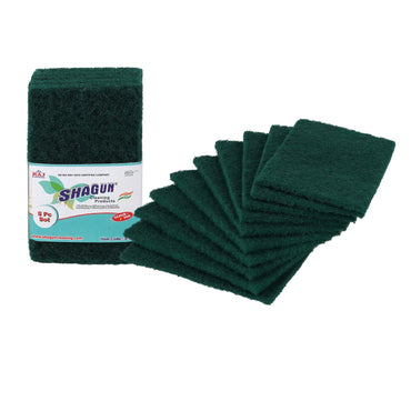 Shagun Cleaning Scrub Pads - 10 Piece Set for Kitchen, Pots, Pans & Household Cleaning (S-7)