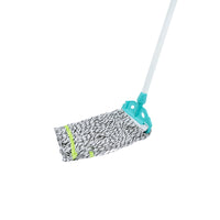 Shagun Cotton String Mop with Durable Handle for Wet & Dry Floor Cleaning – Aqua Blue