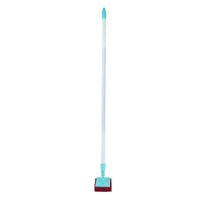 SHAGUN 36 Inch Floor Scrubber Mop Heavy Duty Long Handle with 3x4 Nylon Scrubber & Rust-Proof PVC-Coated Handle for Tiles, Marble, and Bathroom Cleaning