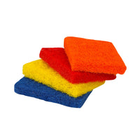 Shagun Color Scrub Pads - 4 Piece Set for Kitchen, Pots, Pans & Household Cleaning (S-8)
