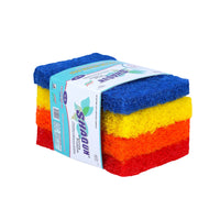 Shagun Color Scrub Pads - 4 Piece Set for Kitchen, Pots, Pans & Household Cleaning (S-8)