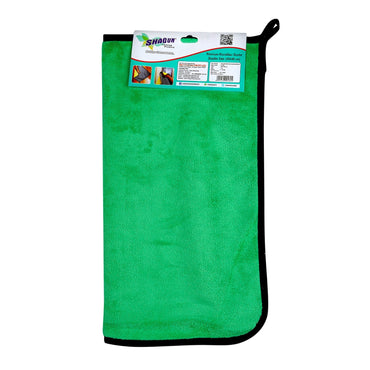 Shagun Dual-Sided Microfiber Cleaning Cloth – Green & Grey | Super Absorbent & Scratch-Free
