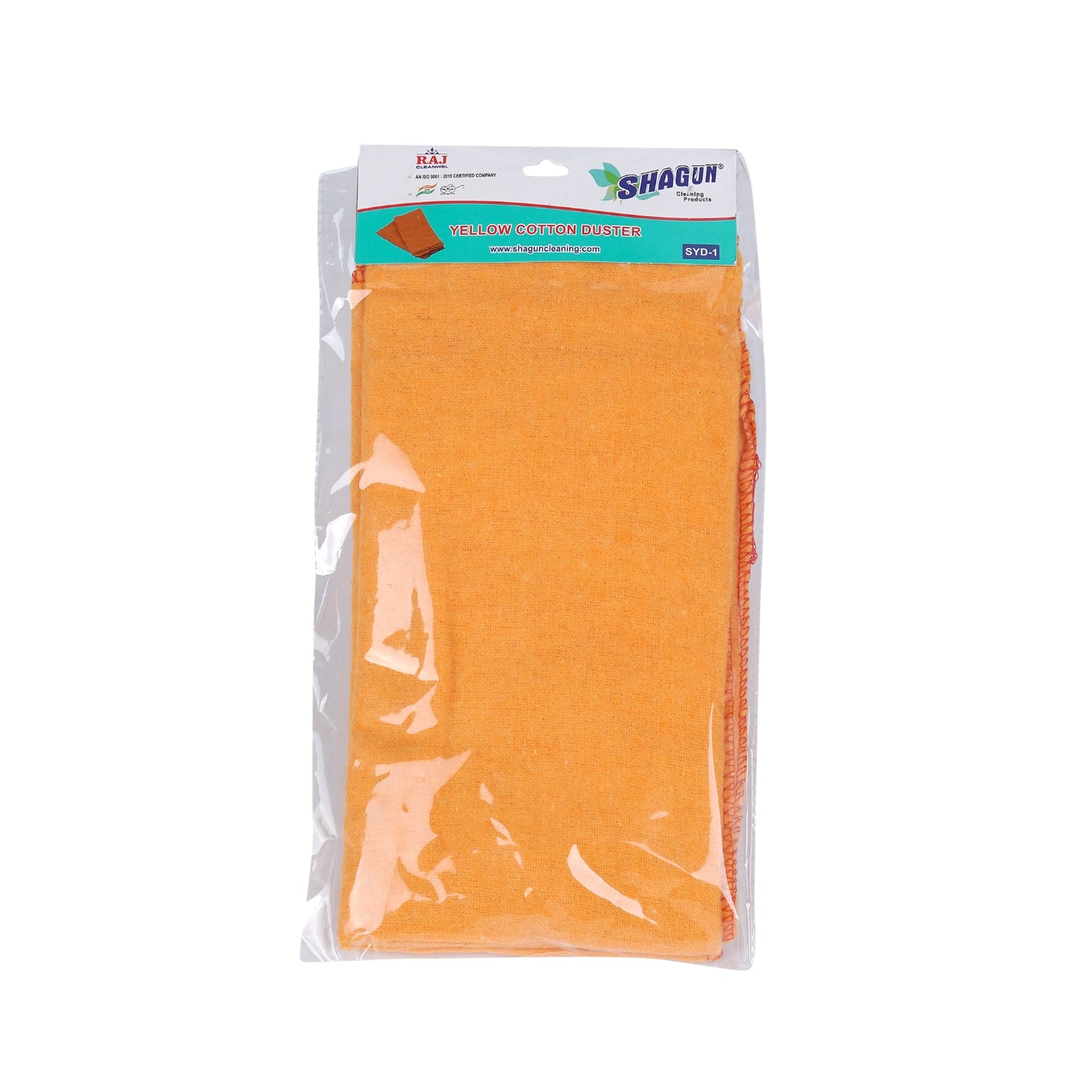 SHAGUN SYD-1 Cotton Dusting Cloth, Heavy-Duty, Multi-Purpose Cleaning, Orange
