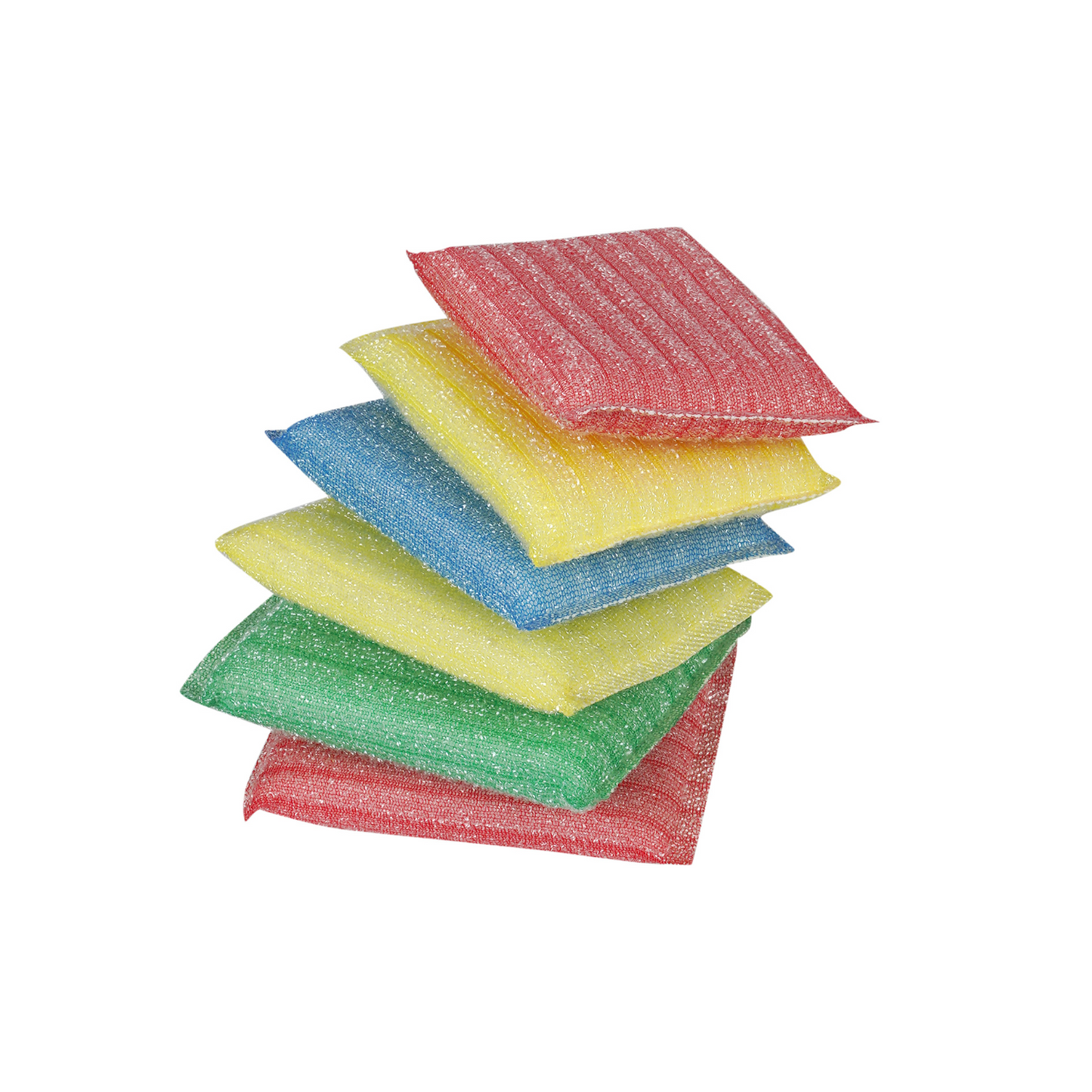 Shagun Dish Cloth Cleaning Pad – 6 Pc Multi-Color Kitchen Scrubber Set for Utensils, Non-Stick Cookware & Dishwashing (Premium Line)