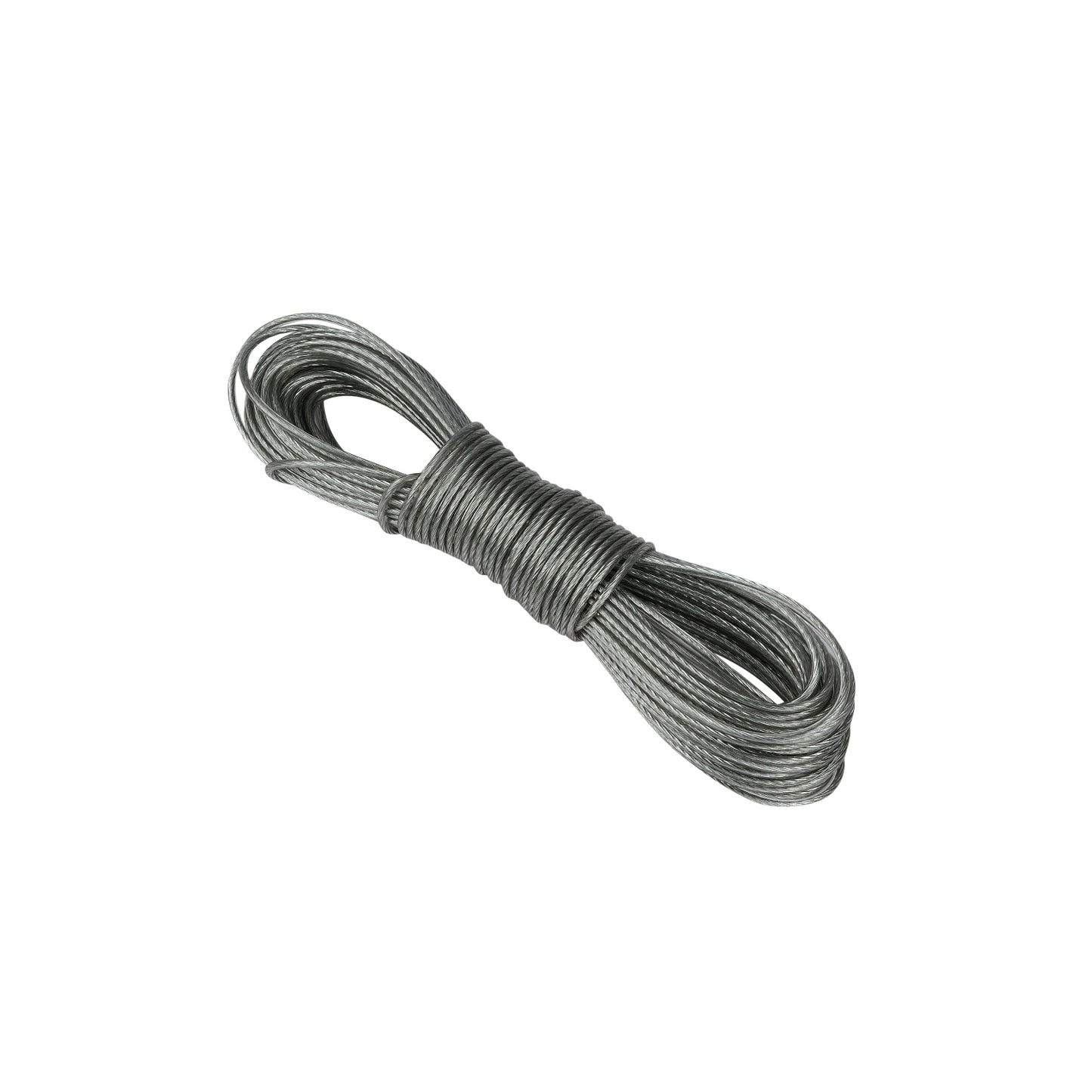 SHAGUN Clothesline Rope, 10 Metres, Heavy-Duty Iron with Nylon Coating, Hooks Included
