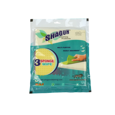Shagun Multi-Color Microfiber Sponge Cloths – Super Absorbent Kitchen Cleaning Wipes for Dishes, Countertops & Household Surfaces (Pack of 3)