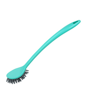 SHAGUN Curved Toilet Cleaning Brush | Long Handle, Stiff Bristles, Deep Cleaning