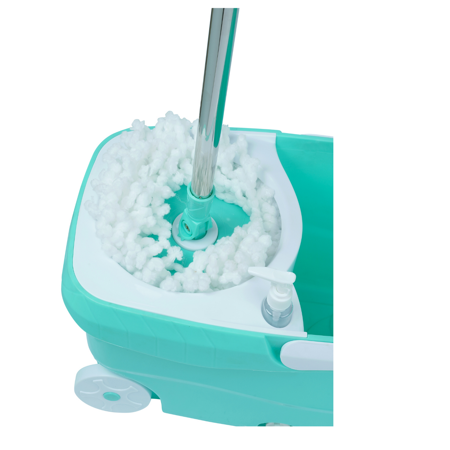 SHAGUN 360° Spin Plastic Mop with Stainless Steel Best for House Cleaning (Blue)