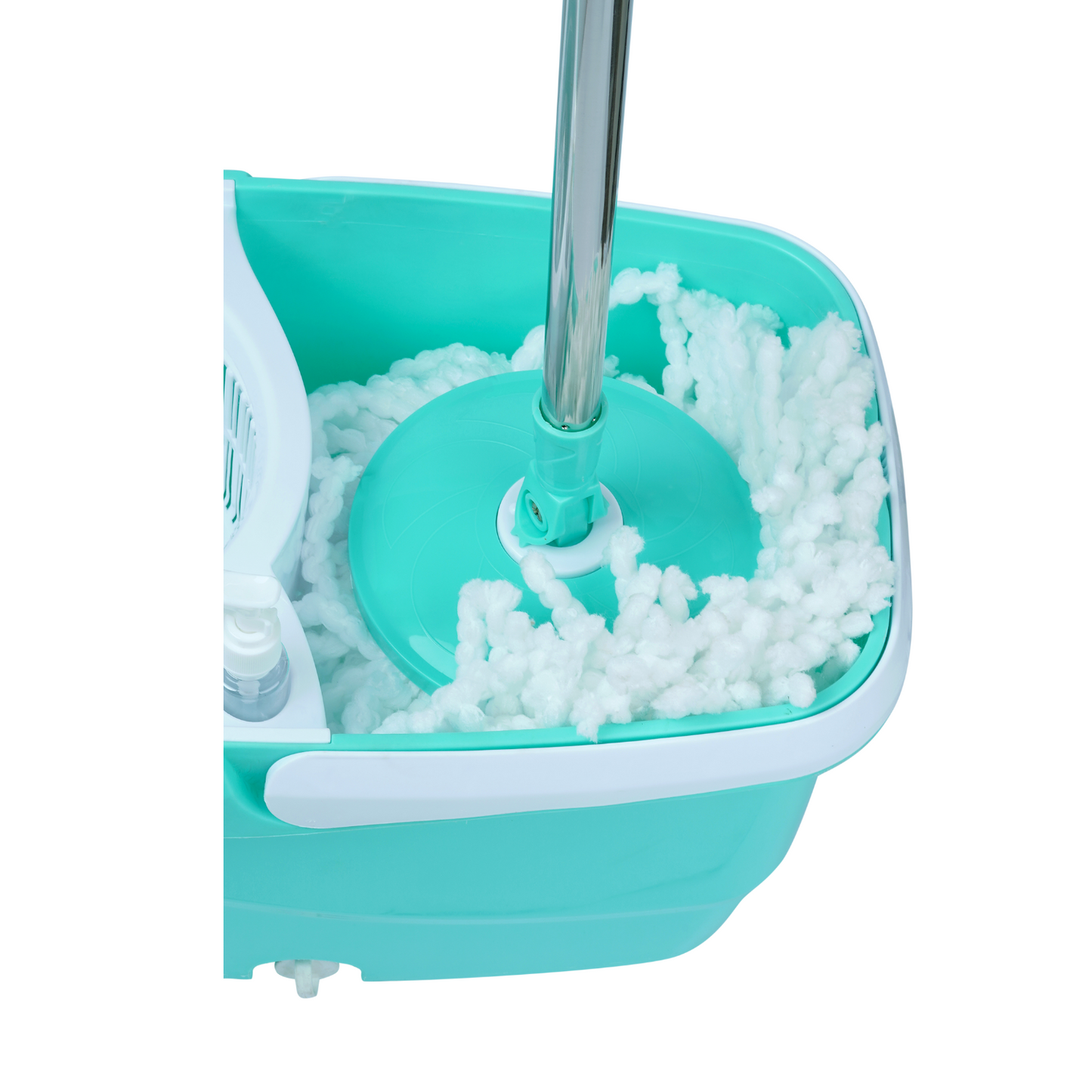SHAGUN 360° Spin Plastic Mop with Stainless Steel Best for House Cleaning (Blue)
