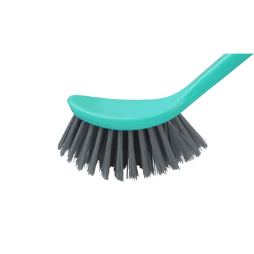 SHAGUN Curved Toilet Cleaning Brush | Long Handle, Stiff Bristles, Deep Cleaning
