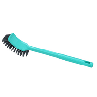 SHAGUN Heavy-Duty Dishwashing & Scrubbing Brush with Long Handle – Multipurpose Kitchen & Bathroom Cleaner