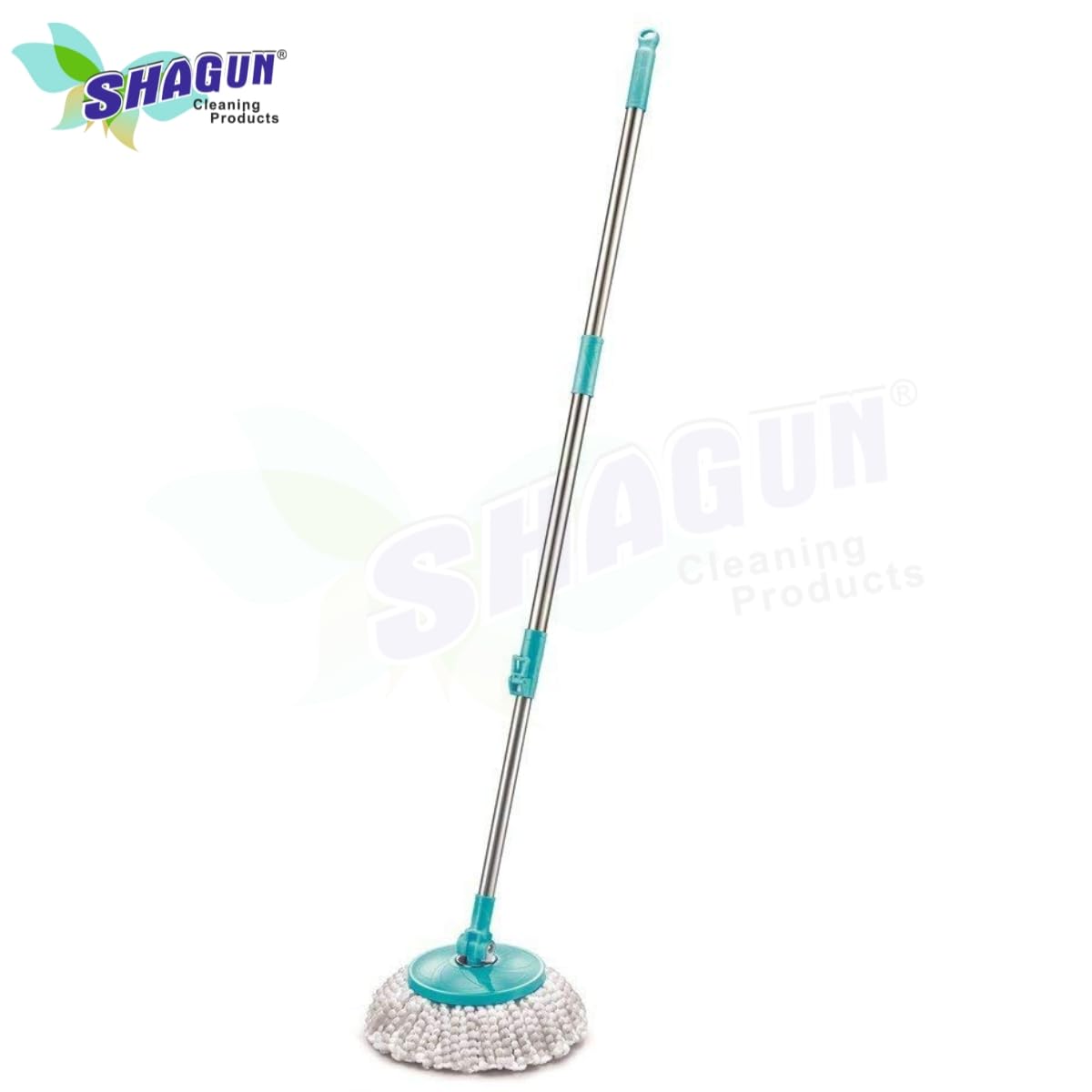 SHAGUN 8L Steel Spin Mop with Complete Kit Best for House & Kitchen Cleaning (Blue)
