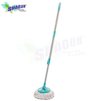 SHAGUN 8L Steel Spin Mop with Complete Kit Best for House & Kitchen Cleaning (Blue)