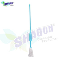 SHAGUN Microfiber Bottle Mop with Long Handle, Floor Cleaning Mop for Tiles, Wood and Marble, Turquoise