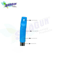 SHAGUN Extra-Long Grass Broom with Steel Handle – Durable Natural Bristles for Efficient Sweeping