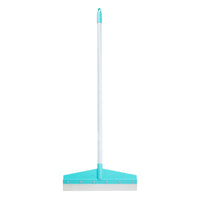 SHAGUN Floor Wiper with Long Handle | Heavy Duty Plastic Body & Rubber Blade | Wet & Dry Floor Cleaning Wiper