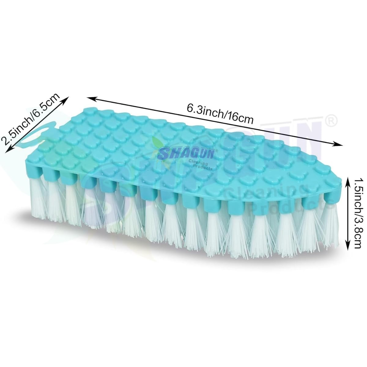 SHAGUN Flexible Cloth Washing Brush Soft & Hard Bristles for Deep Cleaning Ergonomic Grip & Bendable Body for Effective Scrubbing (2)