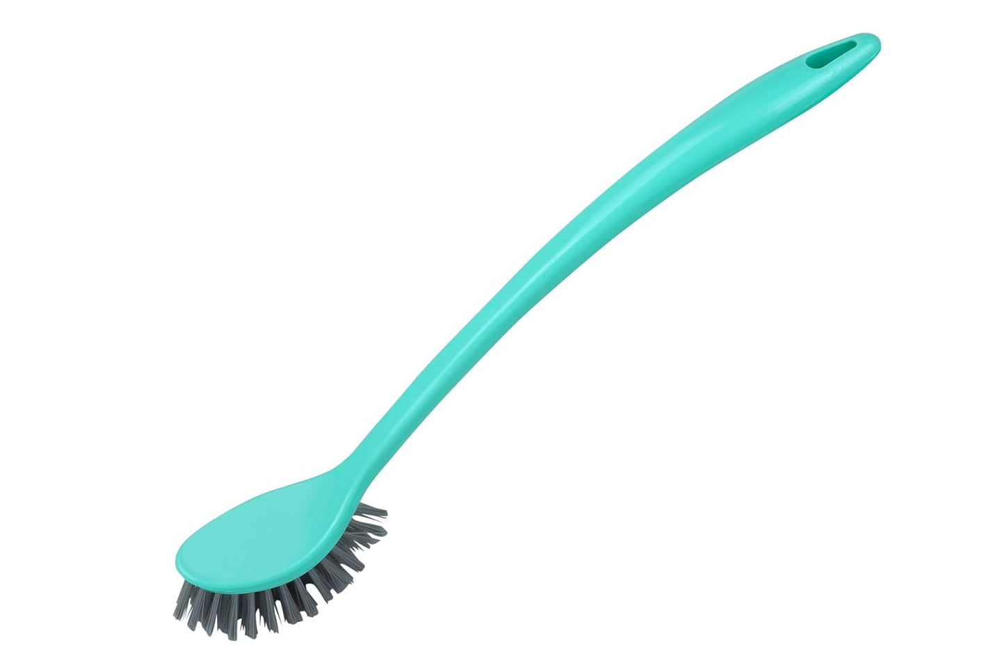 SHAGUN Curved Toilet Cleaning Brush | Long Handle, Stiff Bristles, Deep Cleaning