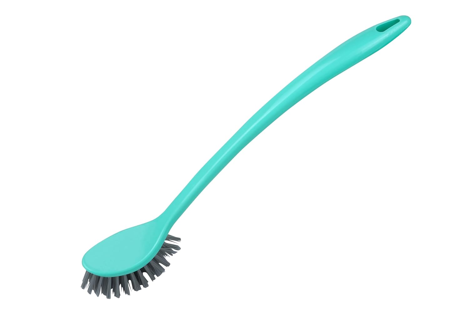 SHAGUN Curved Toilet Cleaning Brush | Long Handle, Stiff Bristles, Deep Cleaning
