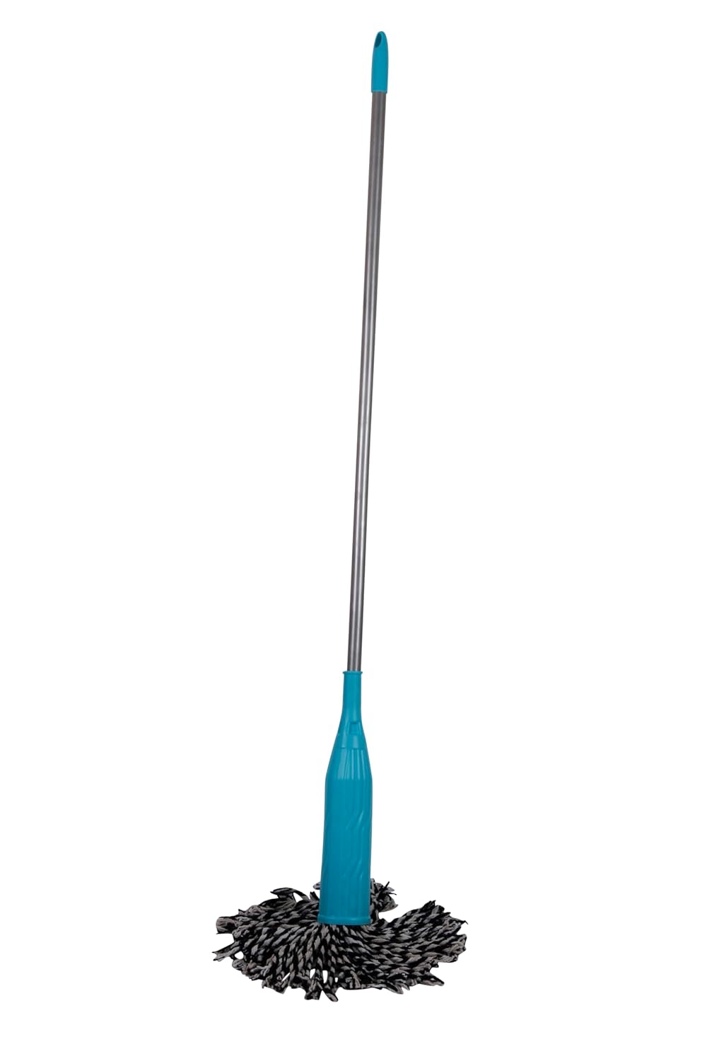SHAGUN Microfiber Bottle Mop with Long Handle, Floor Cleaning Mop for Tiles, Wood and Marble, Turquoise